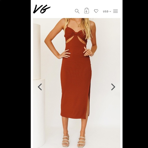 Verge Girl Cutout Midi Dress(SOLD) - Picture 4 of 6